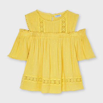 Bluzka luźna plumetti dziewczęca Mayoral 6187-86 Musztarda -  - #tag1# - #tag2# - #tag3# - #tag4#