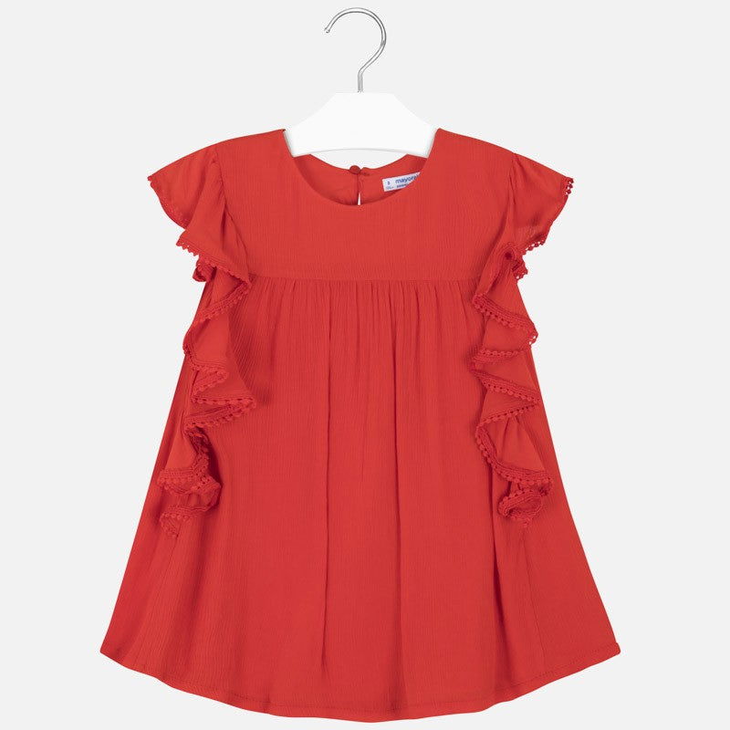 Bluzka szyfonowa dziewczęca Mayoral 6163-38 Pomarańczowy -  - #tag1# - #tag2# - #tag3# - #tag4#