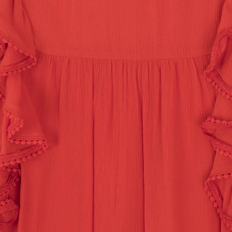 Bluzka szyfonowa dziewczęca Mayoral 6163-38 Pomarańczowy -  - #tag1# - #tag2# - #tag3# - #tag4#