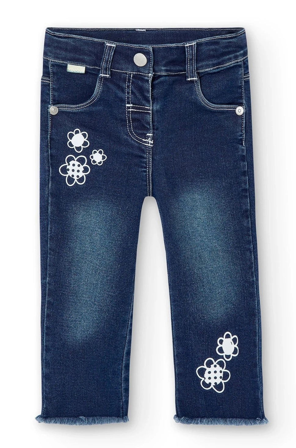 Boboli 206019-BLUE Spodnie jeans dziewczynka kolor niebieski -  - #tag1# - #tag2# - #tag3# - #tag4#