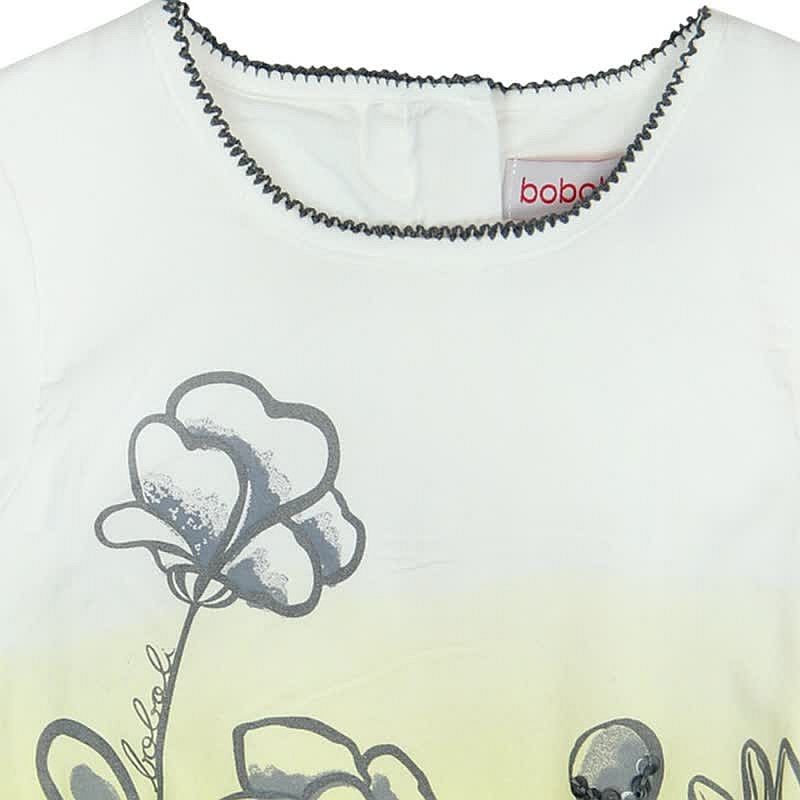 Boboli 245090-1111 Sukienka dla dziewczynki z majteczkami kolor krem -  - #tag1# - #tag2# - #tag3# - #tag4#