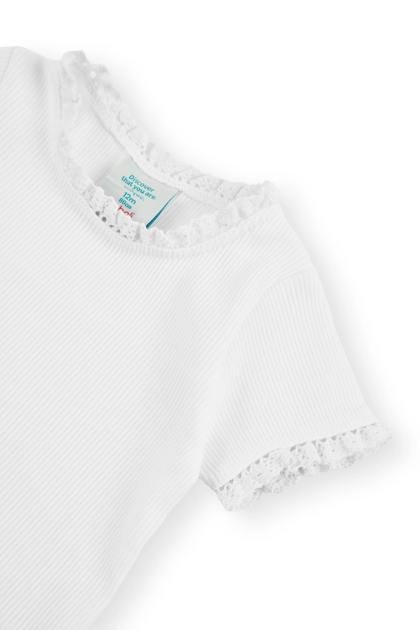 Boboli 296030-1100 Bluzka dziewczynka kolor biały -  - #tag1# - #tag2# - #tag3# - #tag4#