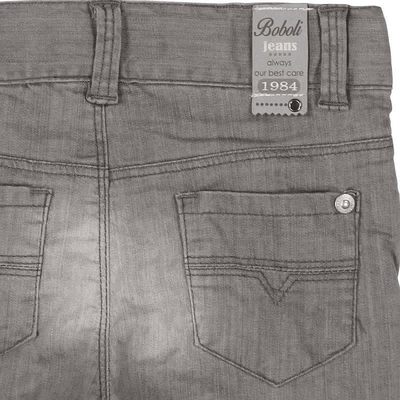 Boboli 395007-GREY Spodnie chłopięce jeans ze streczem kolor szary -  - #tag1# - #tag2# - #tag3# - #tag4#