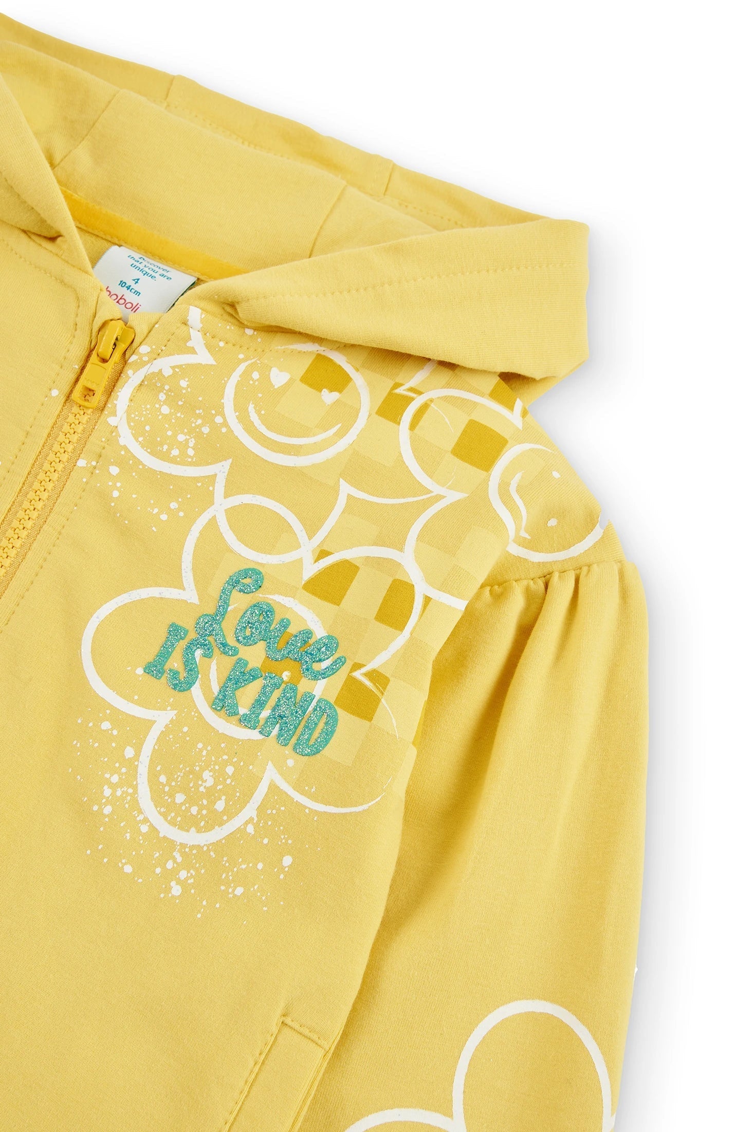 Boboli 416113-1181 Bluza dziewczynka kolor żółty -  - #tag1# - #tag2# - #tag3# - #tag4#