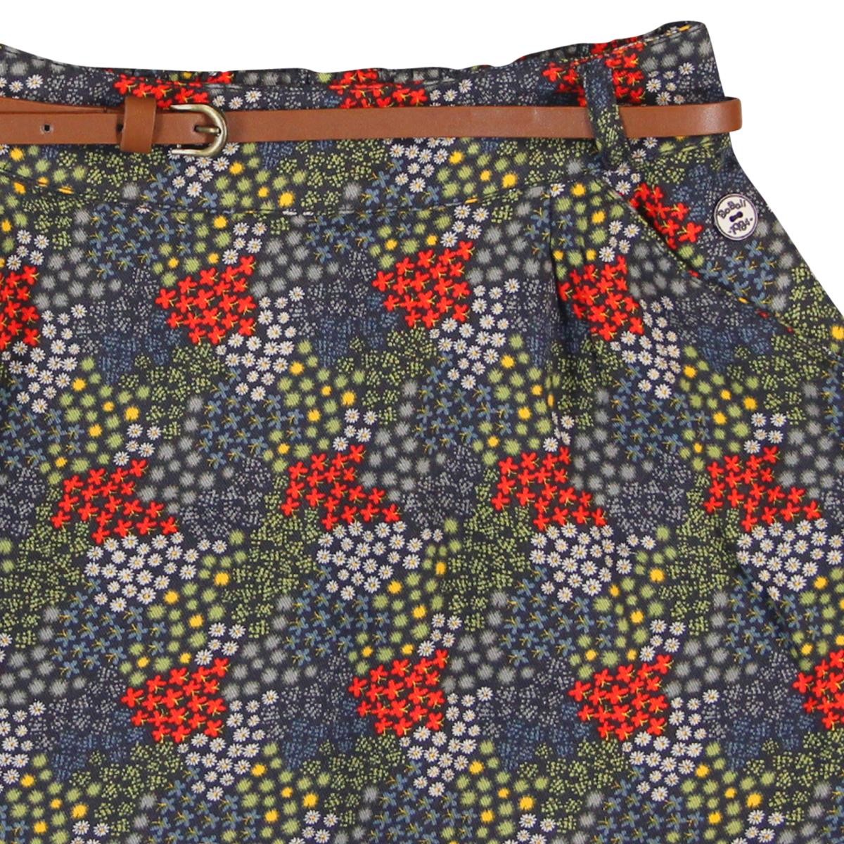 Boboli 444068_9524 spódnica z paskiem kolor granat -  - #tag1# - #tag2# - #tag3# - #tag4#