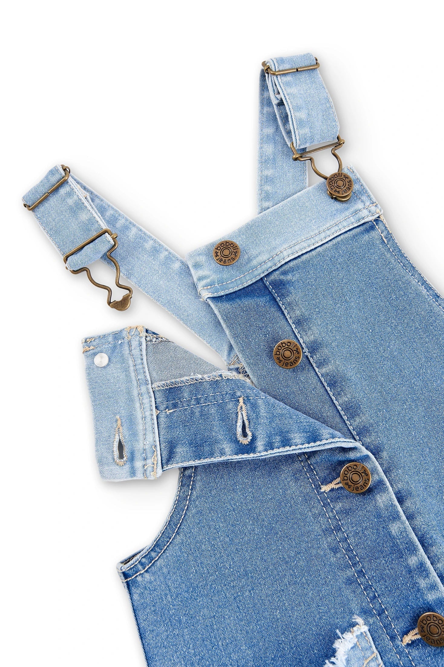 Boboli 456049-BLEACH Ogrodniczki dziewczynka kolor niebieski -  - #tag1# - #tag2# - #tag3# - #tag4#