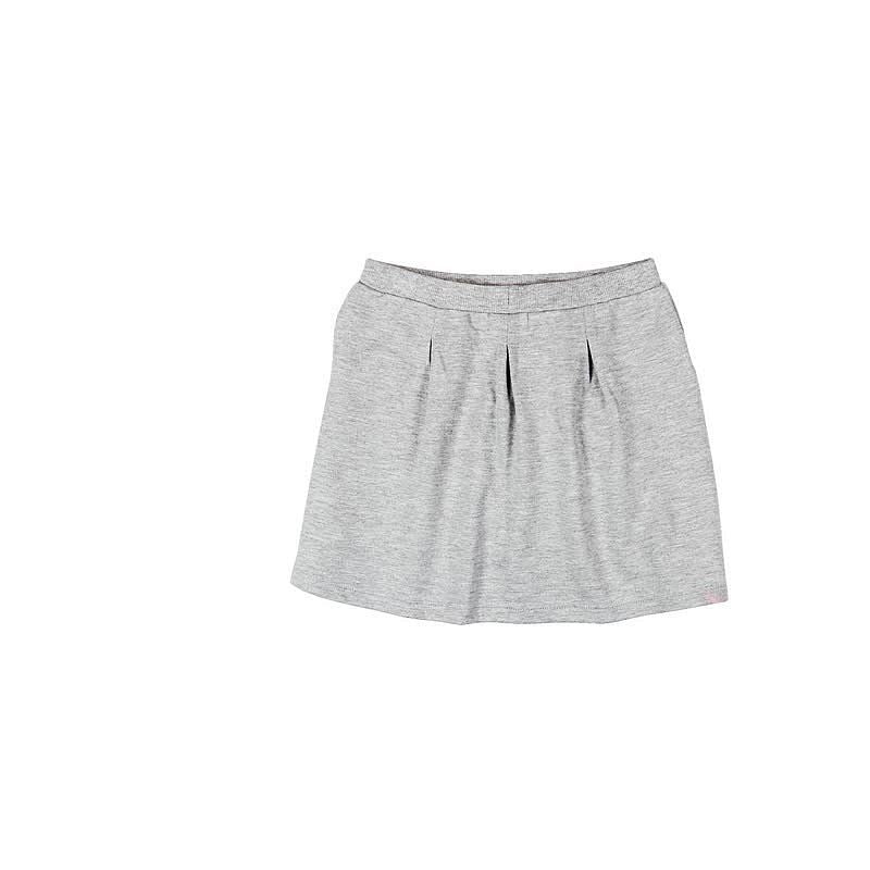 Boboli 465061-8018 Spódnica dziewczeca z kieszonkami i zakładkami kolor szary melanż -  - #tag1# - #tag2# - #tag3# - #tag4#