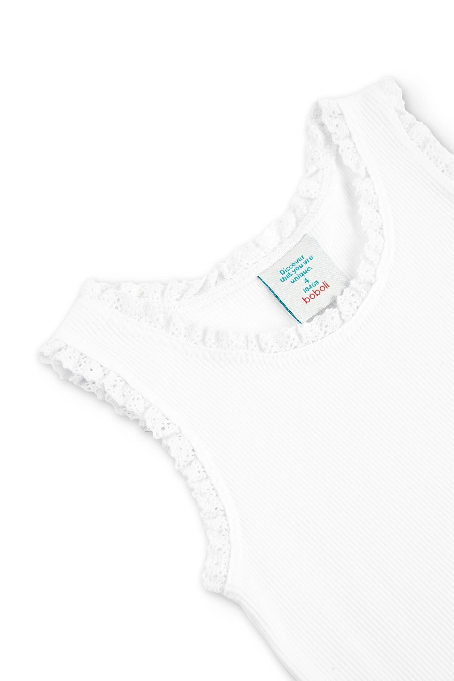 Boboli 496010-1100 Bluzka dziewczynka kolor biały -  - #tag1# - #tag2# - #tag3# - #tag4#