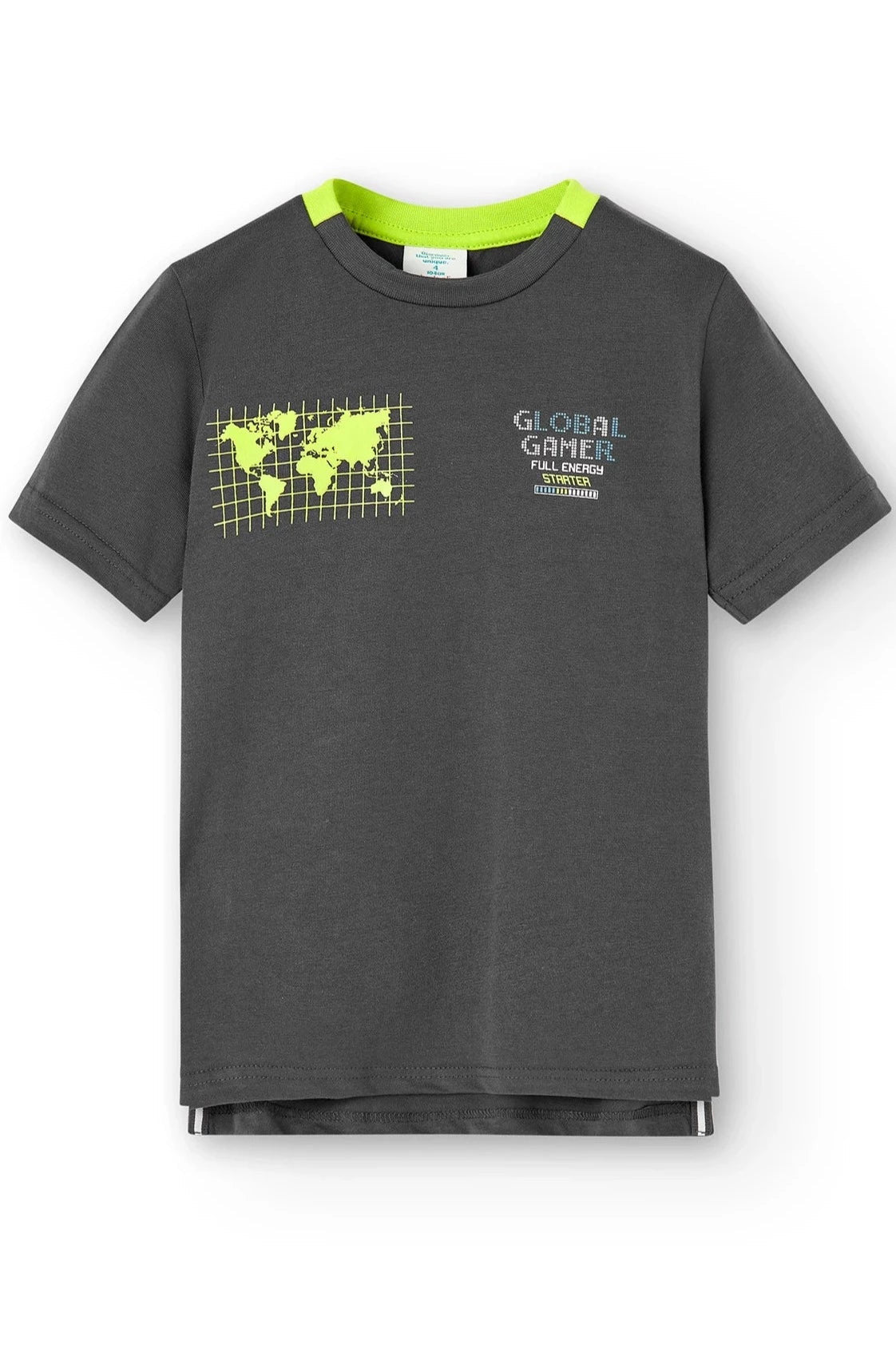 Boboli 506179-8116 T-shirt chłopiec kolor antracyt -  - #tag1# - #tag2# - #tag3# - #tag4#