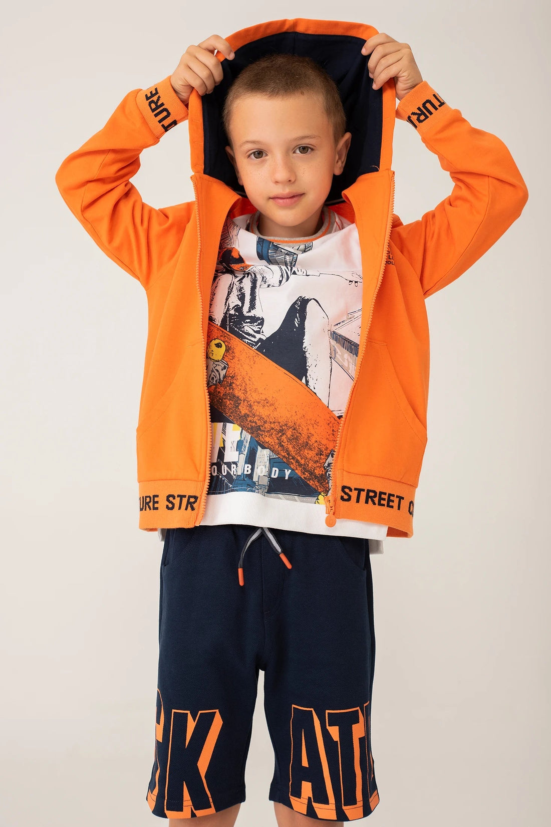 Boboli 516248-5134 Bluza chłopiec kolor marchewka -  - #tag1# - #tag2# - #tag3# - #tag4#