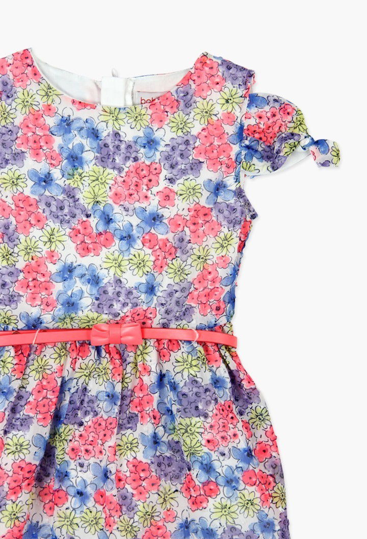 Boboli Szyfonowa sukienka dla dziewczynki kolorowa 727411-9050 -  - #tag1# - #tag2# - #tag3# - #tag4#