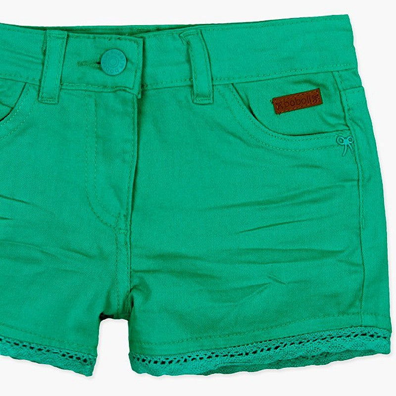 Boboli szorty dla dziewczynki zielone 497011-4455 -  - #tag1# - #tag2# - #tag3# - #tag4#