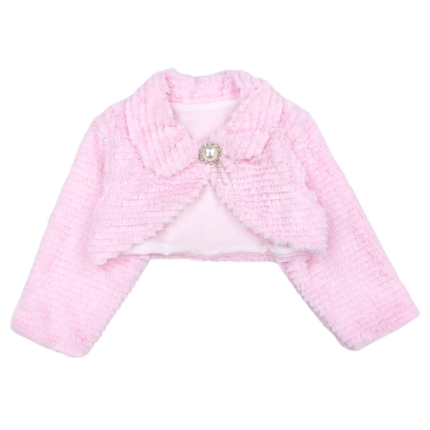 Bolerko Futerko dziewczynka róż 7621-7524 GKMOD -  - #tag1# - #tag2# - #tag3# - #tag4#