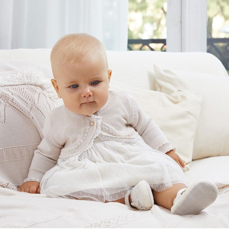 Bolerko trykotowe dla dziewczynek Mayoral 1331-17 Beżowe -  - #tag1# - #tag2# - #tag3# - #tag4#