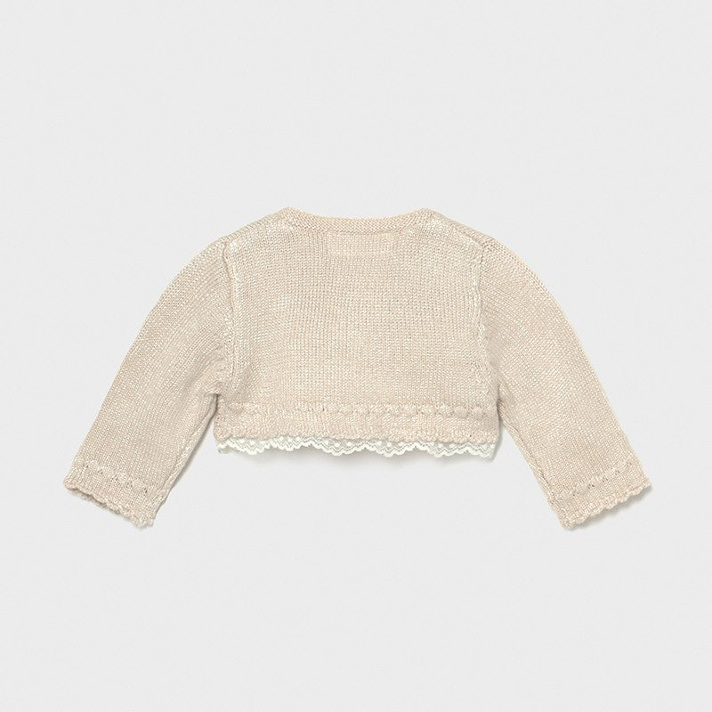 Bolerko trykotowe dla dziewczynek Mayoral 1331-17 Beżowe -  - #tag1# - #tag2# - #tag3# - #tag4#