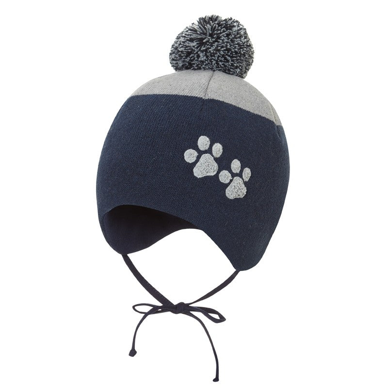 Broel VERNER Czapka zimowa chłopięca kolor szary/granat -  - #tag1# - #tag2# - #tag3# - #tag4#