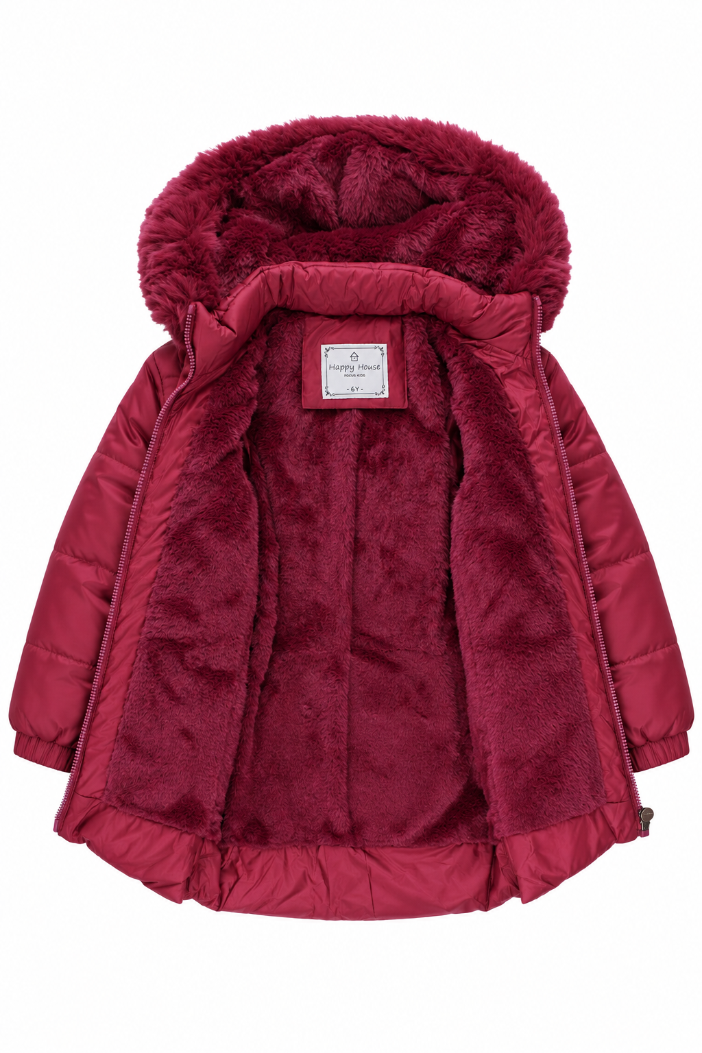 Happy House KK2315-27925 Burgunderrote Winterjacke für Mädchen