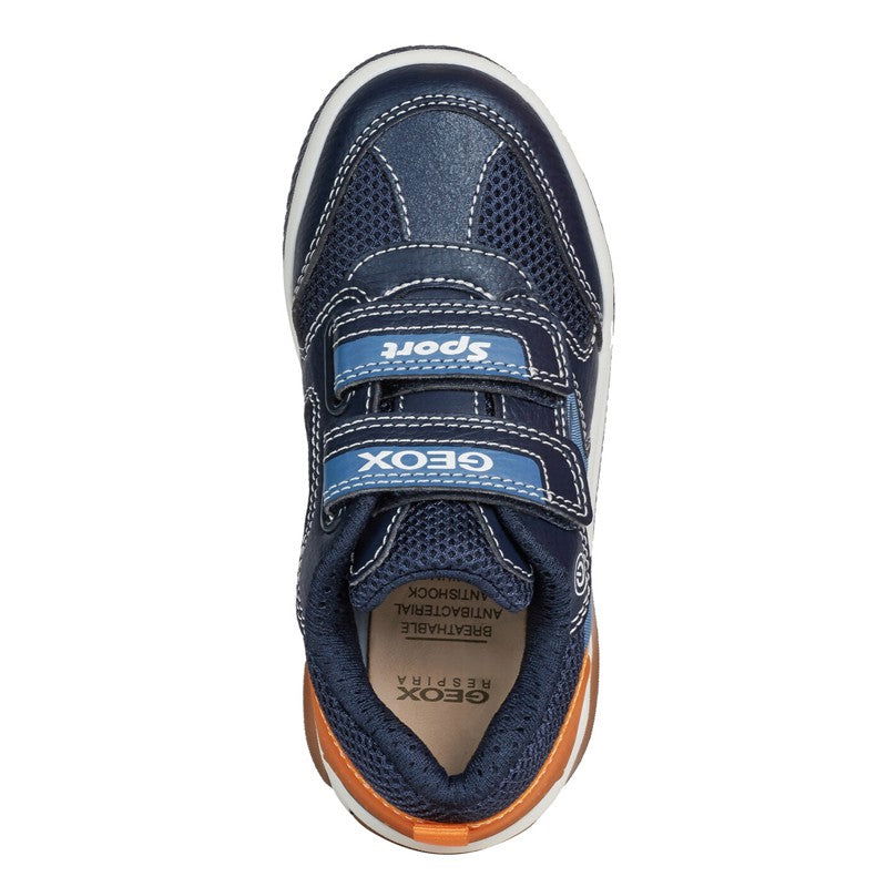 Buty sneakersy chłopięce Geox J949CD-0FE14-C0820  kolor granat/pomarańcz -  - #tag1# - #tag2# - #tag3# - #tag4#