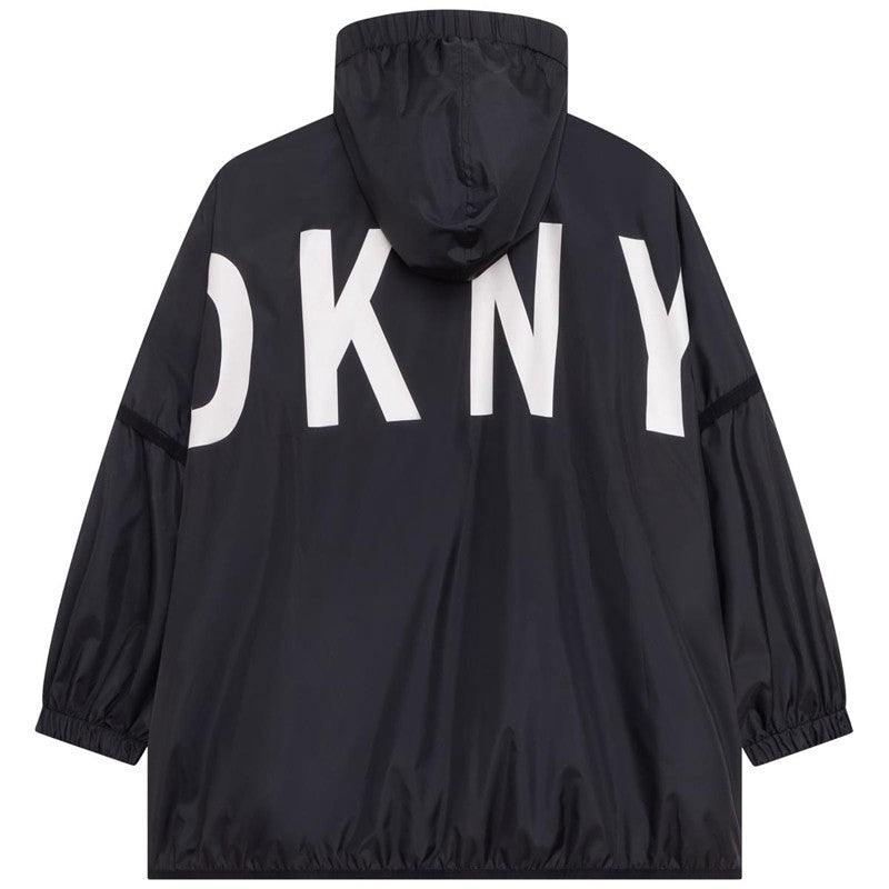 DKNY D36658-N50 Wiatrówka dwustronna dziewczęca kolor biało-czarny -  - #tag1# - #tag2# - #tag3# - #tag4#