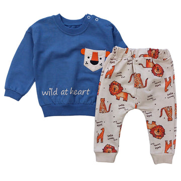 Dres Bluza I Spodnie chłopak niebieski 258-13324 GKMOC -  - #tag1# - #tag2# - #tag3# - #tag4#