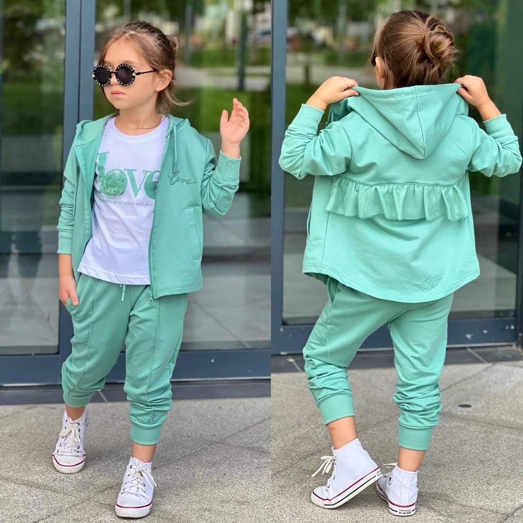 Dres Sportowy 3 Części dziewczęcy mięta Bam Bam 6013-23824 GKMOD -  - #tag1# - #tag2# - #tag3# - #tag4#