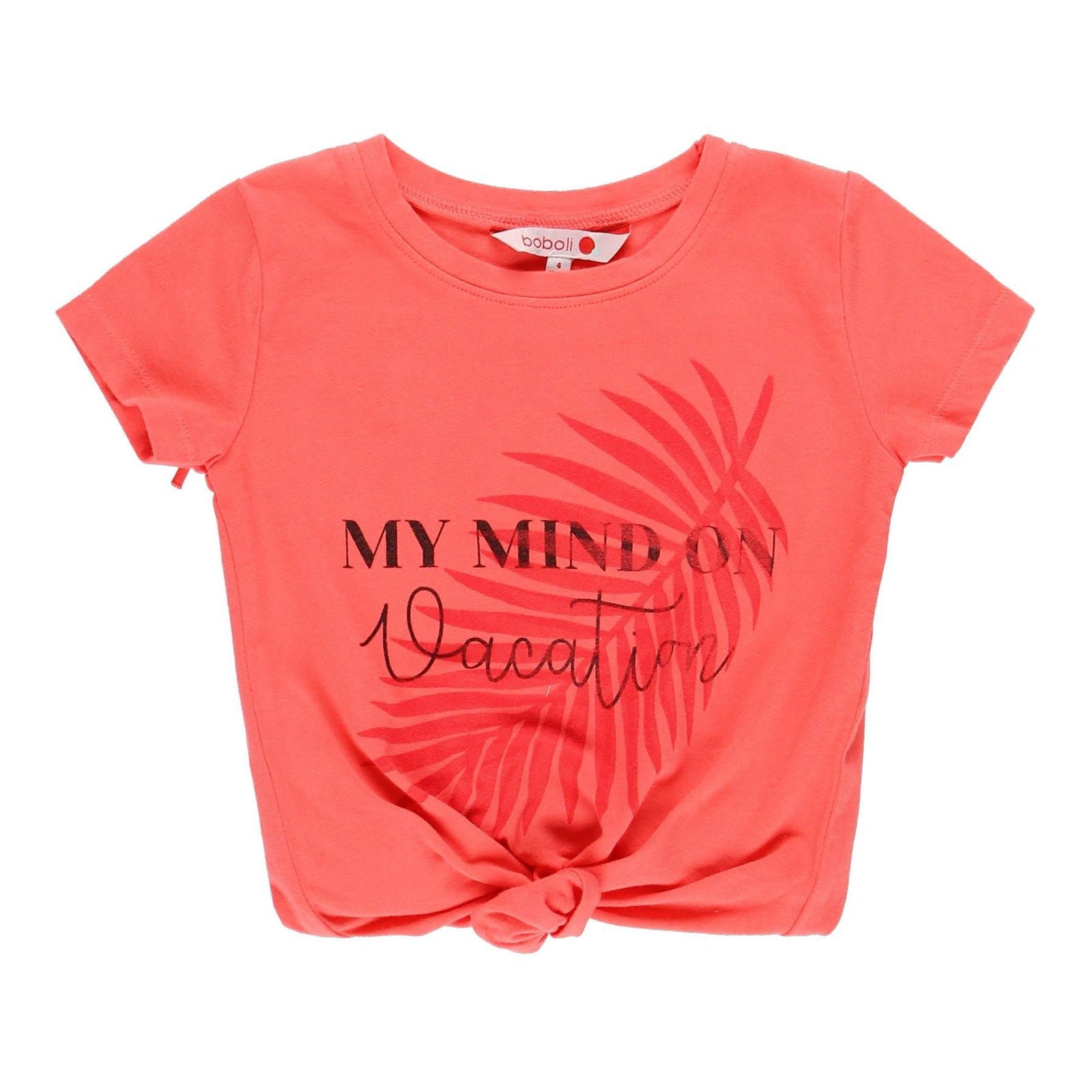 Dzianinowa koszulka dla dziewczynki Boboli 469032-3666 kolor malina -  - #tag1# - #tag2# - #tag3# - #tag4#