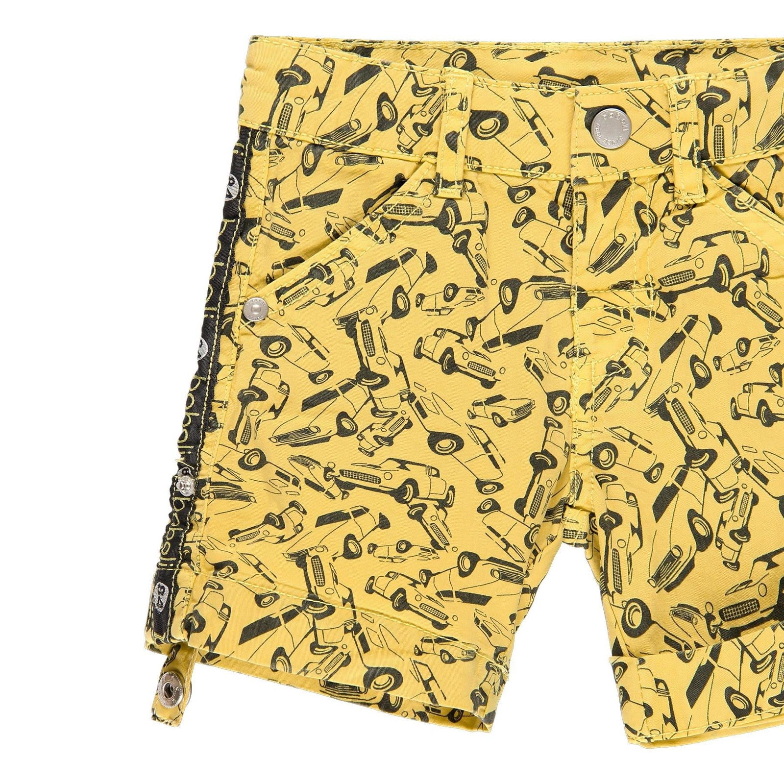 Elastyczne bermudy dla chłopca Boboli 329105-9331 kolor żółty -  - #tag1# - #tag2# - #tag3# - #tag4#