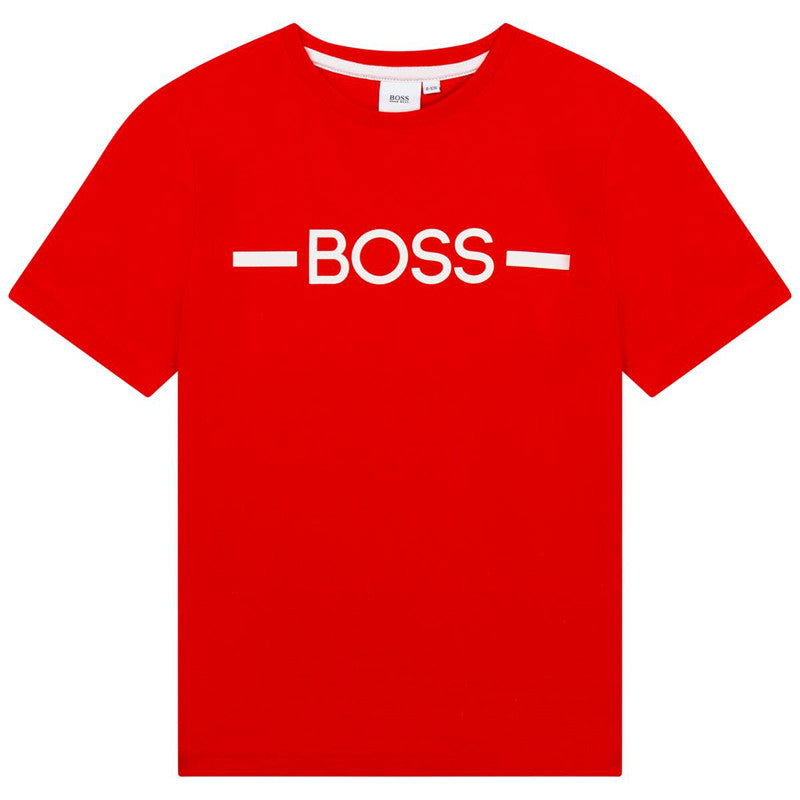 HUGO BOSS J25N29-992 Koszulka z krótkim rękawem chłopięca kolor czerwony -  - #tag1# - #tag2# - #tag3# - #tag4#