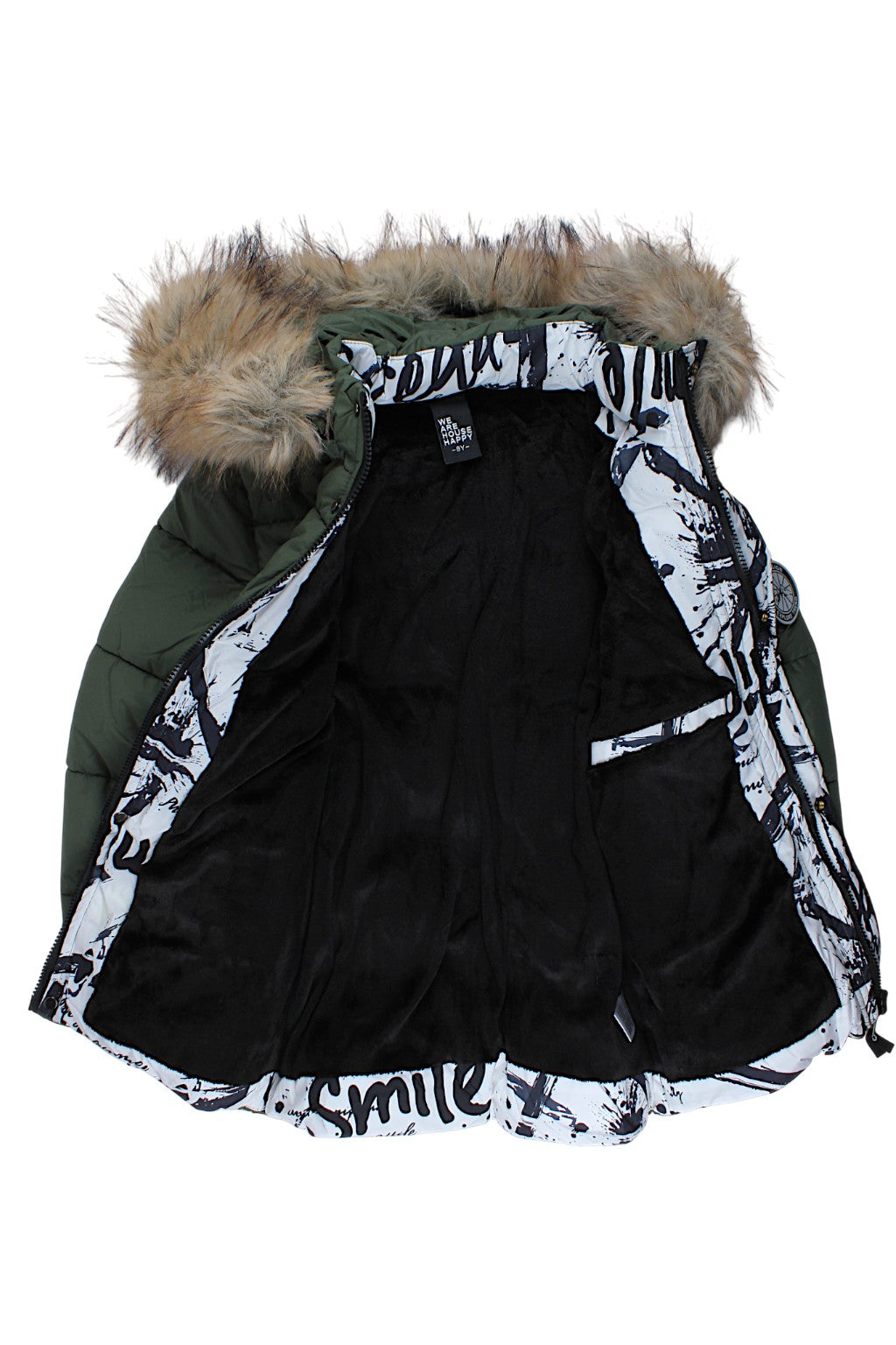 Grüne Winterjacke für Jungen, Happy House KK1126-91025-48