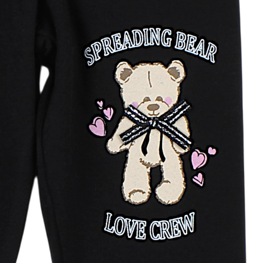 Timi Mädchen Teddybär Leggings schwarz 54545-14425-14