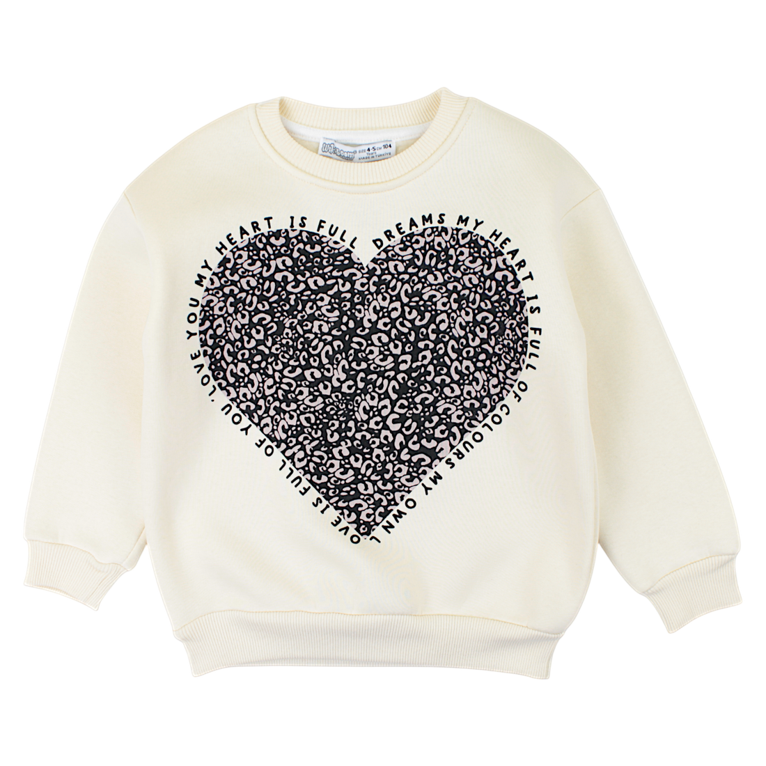 Cremefarbenes Leoparden-Set für Mädchen Wiki Bomm 1585-22125-28