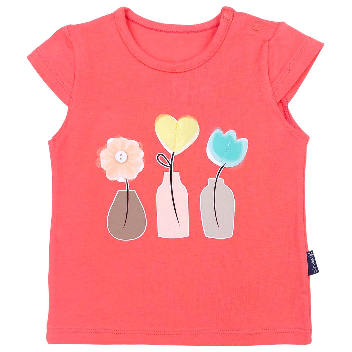 Komlet Bluzka Szorty dziewczynka koral 16561-14524 GKMOD -  - #tag1# - #tag2# - #tag3# - #tag4#