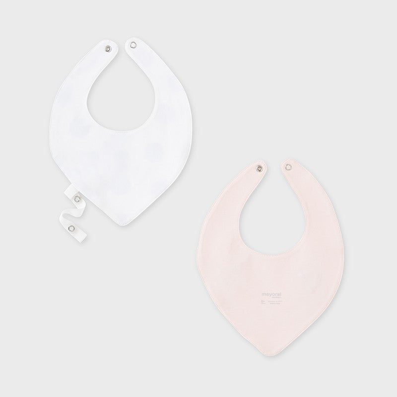 Komplet 2 śliniaczki dziewczęce Mayoral 9877-92 różowy -  - #tag1# - #tag2# - #tag3# - #tag4#