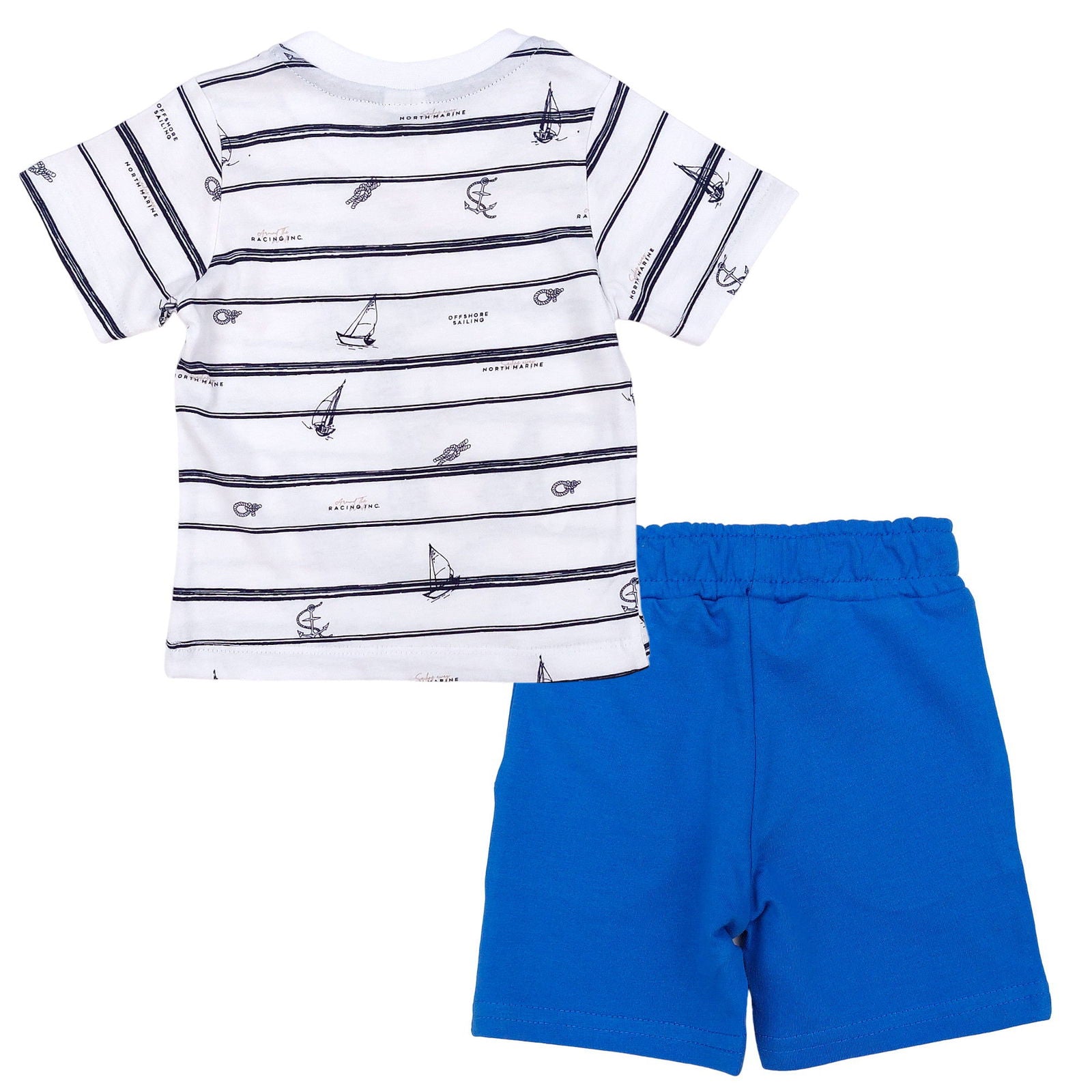 Komplet W Paski chłopak niebieski 425-28524 GKMOC -  - #tag1# - #tag2# - #tag3# - #tag4#