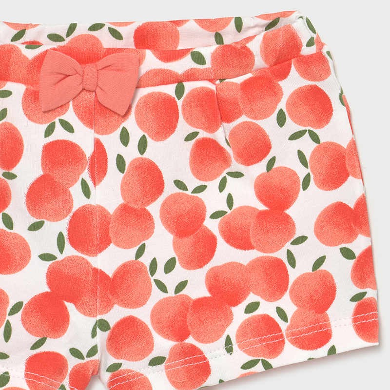 Komplet bawełnianych szortów dla dziewczynek Mayoral 1206-53 morelowe -  - #tag1# - #tag2# - #tag3# - #tag4#