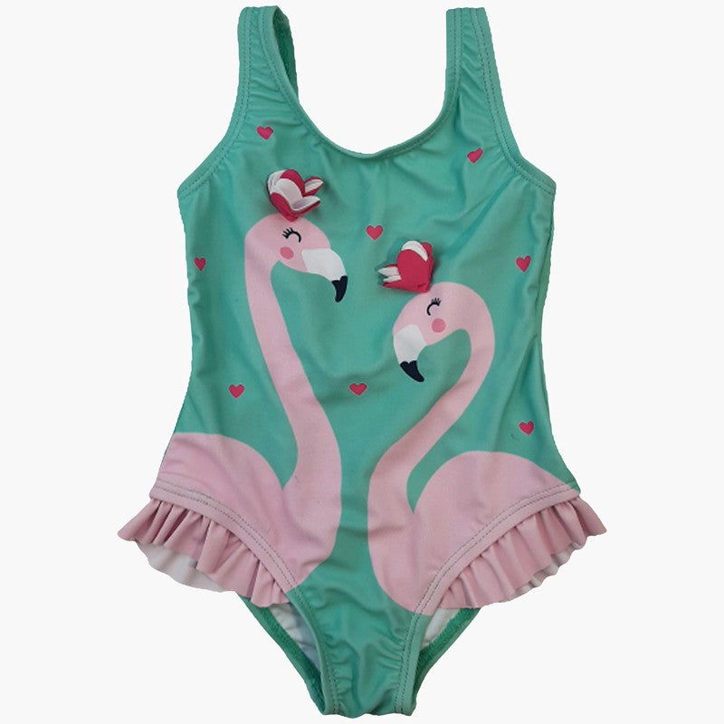 Kostium kąpielowy dziewczęcy Losan 118-4043AL-030 kolor Zielony -  - #tag1# - #tag2# - #tag3# - #tag4#