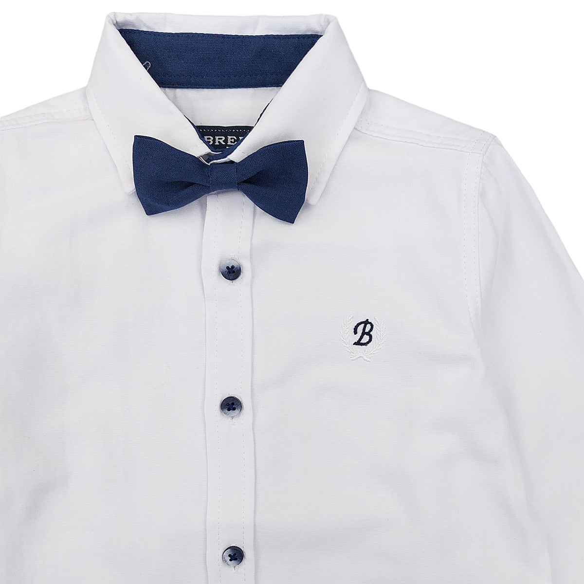 Koszula Elegancka Z Muchą chłopak biały 454-11223  GKMOC -  - #tag1# - #tag2# - #tag3# - #tag4#