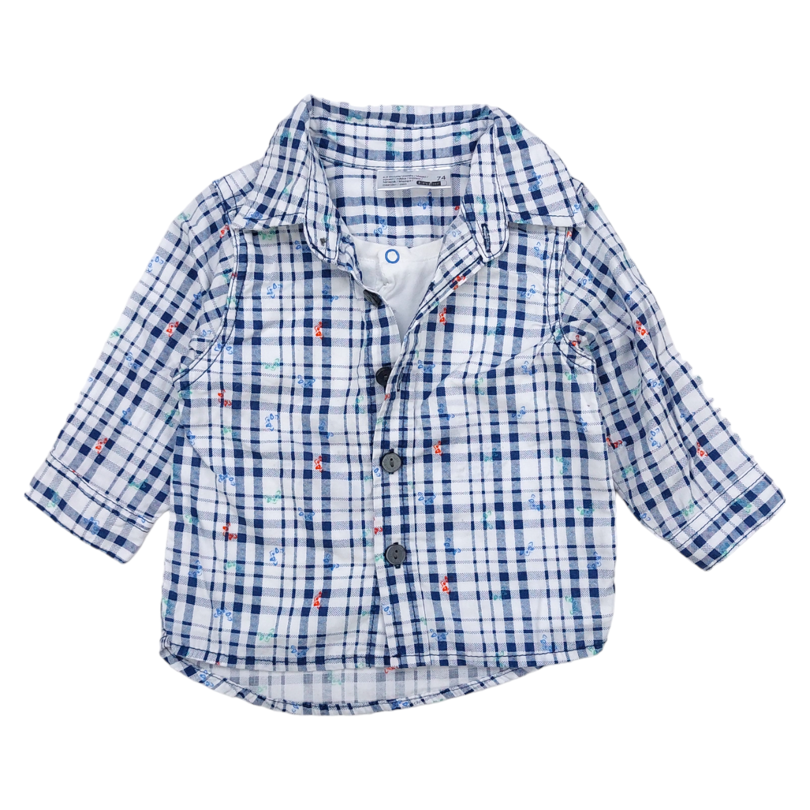 Koszula w kratkę chłopięca używana Ergee kod 18 -  - #tag1# - #tag2# - #tag3# - #tag4#