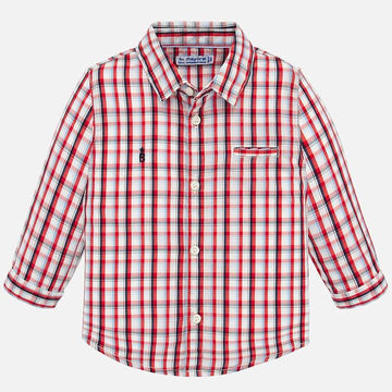 Koszula w kratkę dla chłopców Mayoral 1165-33 czerwona -  - #tag1# - #tag2# - #tag3# - #tag4#