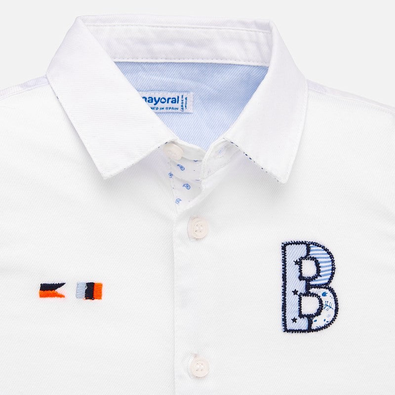 Koszula z krótkim rękawem chłopięca Mayoral 1160-86 Biały -  - #tag1# - #tag2# - #tag3# - #tag4#