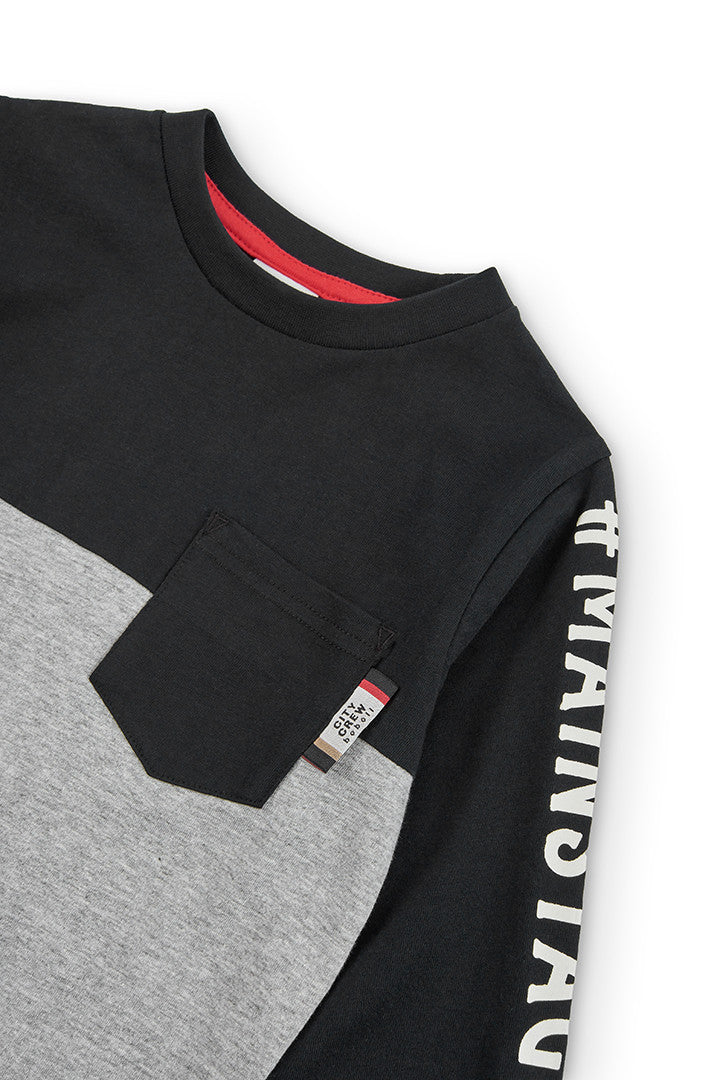 Koszulka dla chłopca Boboli 525068-890 kolor czarny -  - #tag1# - #tag2# - #tag3# - #tag4#