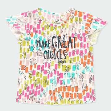 Koszulka dla dziewczynki Baby Boboli 244066-9829 kolor wielokolorowy -  - #tag1# - #tag2# - #tag3# - #tag4#