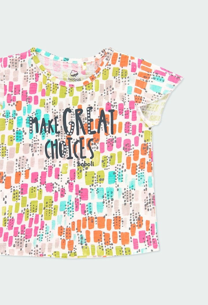 Koszulka dla dziewczynki Baby Boboli 244066-9829 kolor wielokolorowy -  - #tag1# - #tag2# - #tag3# - #tag4#