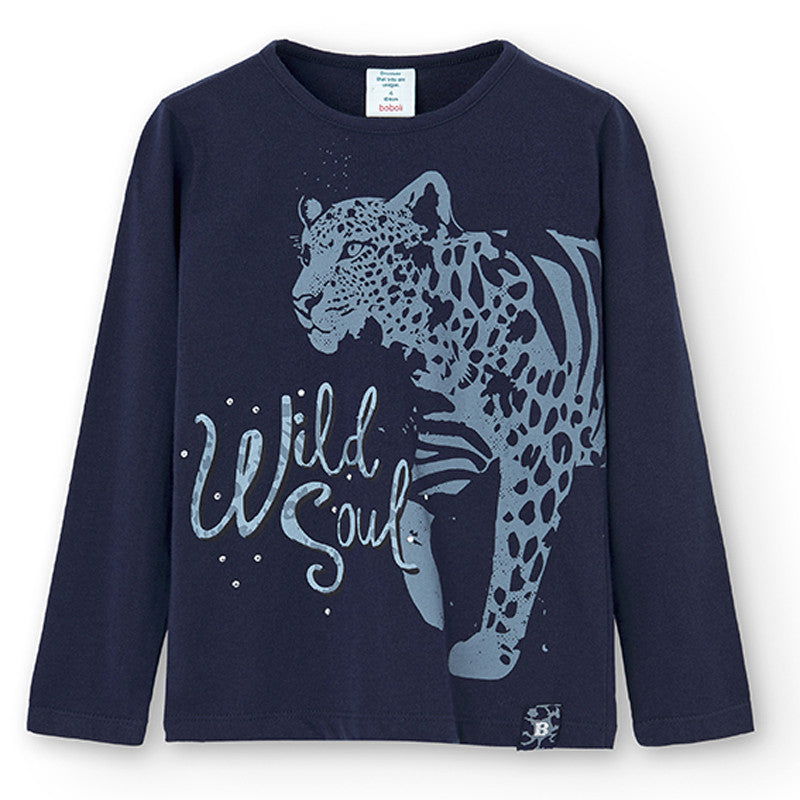 Koszulka dla dziewczynki Boboli 455004-2440 kolor granat -  - #tag1# - #tag2# - #tag3# - #tag4#