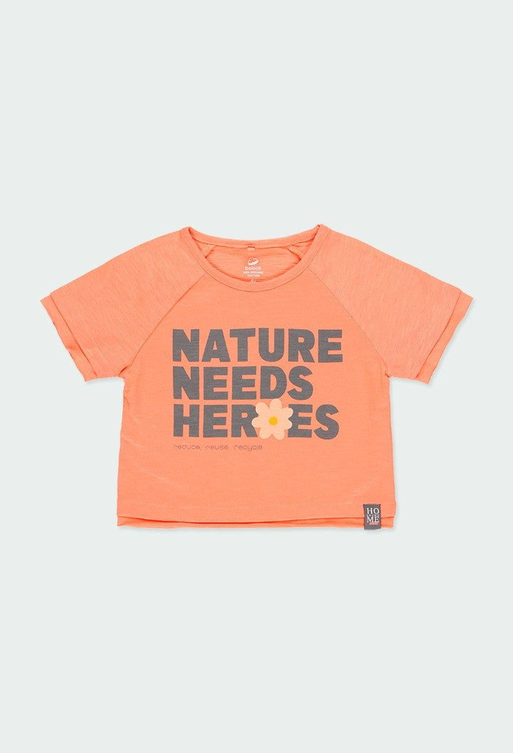 Koszulka dla dziewczynki Boboli 464004-5113 kolor pomarańczowy -  - #tag1# - #tag2# - #tag3# - #tag4#