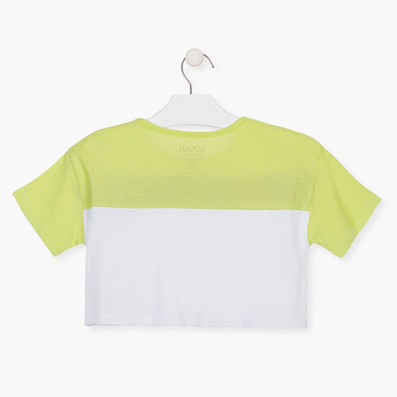 Koszulka krótka dla dziewczynek Losan 114-1017AL-744 kolor Limonka -  - #tag1# - #tag2# - #tag3# - #tag4#
