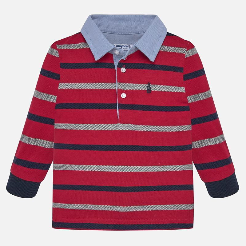 Koszulka polo z długim rękawem w paski chłopięca Mayoral 2108-59 -  - #tag1# - #tag2# - #tag3# - #tag4#