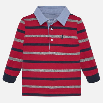 Koszulka polo z długim rękawem w paski chłopięca Mayoral 2108-59 -  - #tag1# - #tag2# - #tag3# - #tag4#