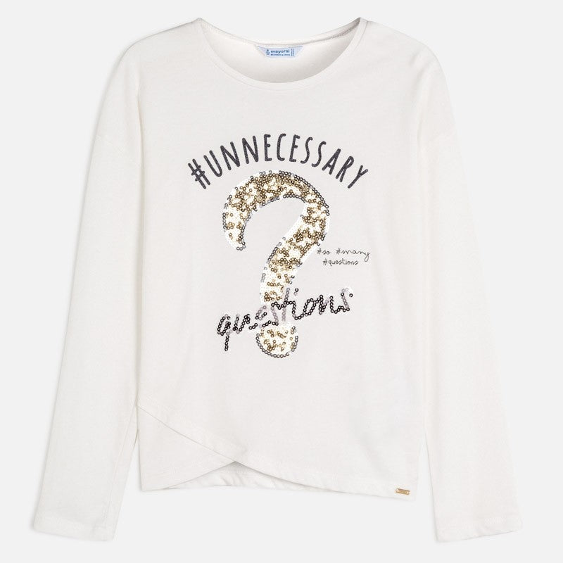 Koszulka z długim rękawem dziewczęca Mayoral 6026-62 Kremowy -  - #tag1# - #tag2# - #tag3# - #tag4#