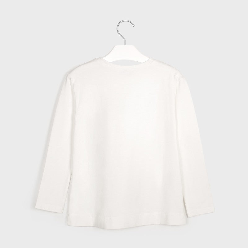 Koszulka z długim rękawem dziewczęca Mayoral 7063-76 Kremowy -  - #tag1# - #tag2# - #tag3# - #tag4#